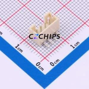 HCZZ0295-4 Wire-to-Board Pin Header Bent Lead Through Hole,P=2mm Connector 1x4P 2mm Right Angle Insert PH - Product Image 1