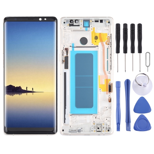 Mobile Phone LCDs for Galaxy, SM-N950 OLED LCD Screen for Samsung Note 8 Screen Lcd Display With Frame