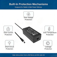 Adaptateur secteur DC blanc MYIXI 48W avec prise pour PC-12V/13.5V 3.33A/3A, sortie certifiée CE
