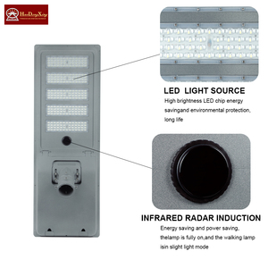 Tiết kiệm năng lượng không thấm nước IP66 <span class=keywords><strong>COB</strong></span> <span class=keywords><strong>Chip</strong></span> cảm biến chuyển động 60W/80W/100W Đèn <span class=keywords><strong>LED</strong></span> năng lượng mặt trời tất cả trong một để sử dụng ngoài trời - Product Image 5