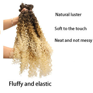 Extensiones de Cabello Sintético Natural de Fibra Resistente a Altas Temperaturas para Trenzas y Pelucas - Product Image 3
