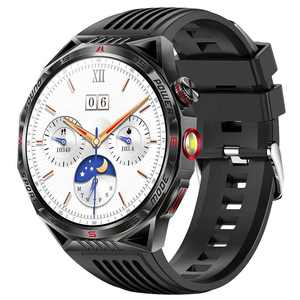 Reloj Inteligente HT28 para Hombre, Pantalla LED de 1.85 Pulgadas, Linterna, Brújula, Monitor de Ritmo Cardíaco, Monitor de Sueño, Reloj Deportivo IP67 con Control Remoto - Product Image 1
