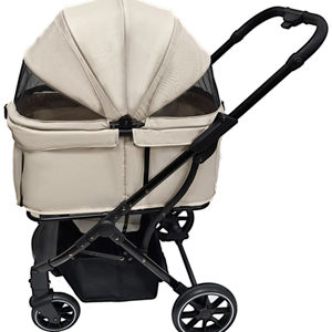 รถเข็นเด็กขนาดใหญ่สำหรับสุนัขและแมวหนึ่งตัวรถเข็นอลูมิเนียมทนทานและพับด้วยมือเดียว - Product Image 1