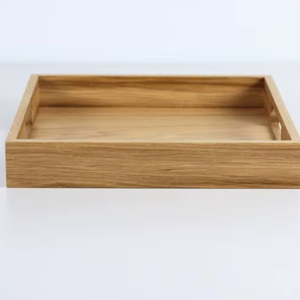 Bandeja de Servir de Madera Pulida Hecha a Mano de Lujo - Decoración Ecológica para el Hogar de la India al Mejor Precio del Mercado - Product Image 1