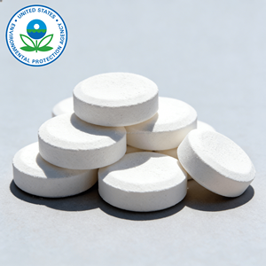 Clorador de <span class=keywords><strong>piscina</strong></span> de disolución lenta, registrado por la EPA de EE. UU., <span class=keywords><strong>pastillas</strong></span> de 3 pulgadas, pH 2.6-3.2, 3.3g/20g - Product Image 1