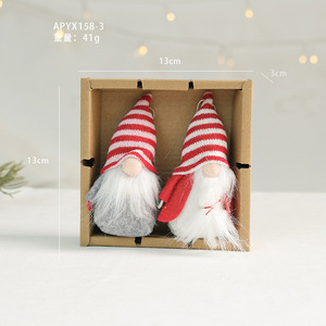 Décorations de Noël en gros : Gnomes mignons, décorations suspendues Tomte avec boîte en kraft pour sapin de Noël et décoration de cadeaux - Product Image 2