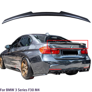สปอยเลอร์หลังคาร์บอนไฟเบอร์ทรง M4 สำหรับรถซีรีย์ 3 F30/M3 F80 ซีดาน ปี 2011-2019 - Product Image 1