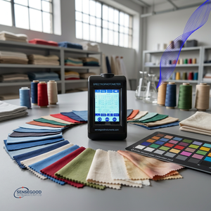 เครื่องวัดสเปกโตรโฟโตมิเตอร์แบบพกพา Sensegood ช่วงความยาวคลื่น 400-700 นาโนเมตร สำหรับวิเคราะห์สีผ้า - Product Image 5