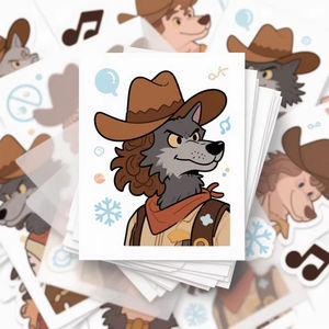 Custom <b>Waterproof</b> Gel Sticker Labels Die Cut & Kiss Cut Eco-Friendly UV <b>Varnished</b> Cartoon Pattern - Product Image 4