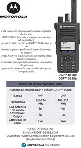Orijinal DGP8550e AES256 <span class=keywords><strong>Motorola</strong></span> DMR dijital walkie-talkie GPS DP4801e taşınabilir yüksek güç radyo UHF VHF XPR7550e pp8668i