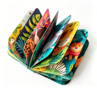 Libros de Cartón Educativos para Bebés Personalizados al por Mayor con Impresión Offset, Libros de Cuentos Infantiles Coloridos