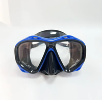 Masque de plongée avec tuba, masque de plongée en silicone, verre trempé, design à 180 degrés