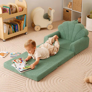 Silla Infantil Personalizada, Plegable, Sofá para Niños Pequeños, Convertible en Cama, Funda Lavable Suave para Siesta, Juego y Guardería, Fábrica B2B - Product Image 4