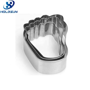 Lot de 3 <span class=keywords><strong>emporte</strong></span>-pièces en acier inoxydable écologiques en forme de <span class=keywords><strong>pied</strong></span> de bébé pour la pâtisserie et les outils de cuisson - Product Image 1