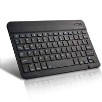 Keyboard Mini lampu latar RGB, papan ketik nirkabel untuk Tablet dapat diisi ulang untuk IPad Tablet Laptop PC