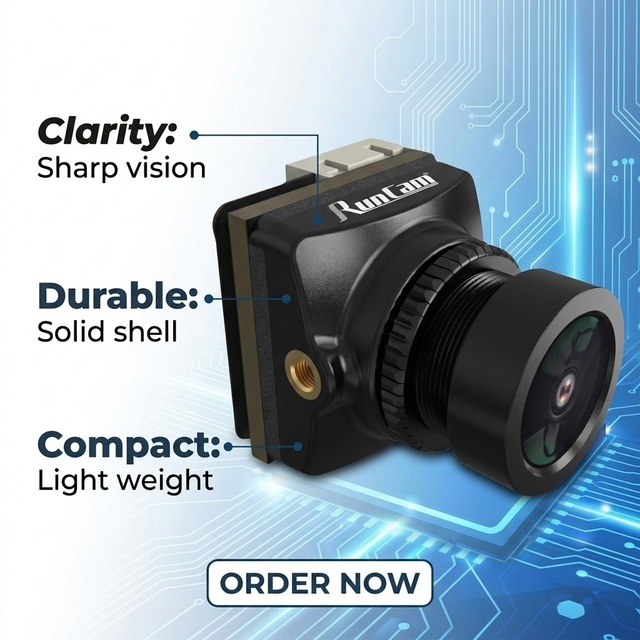 RunCam Phoenix 2 SP V3 FPV 1500TVL Camera 4:3/16:9 PAL/NTSC for RC FPV Drone Freestyle Racing Long Range Quadcopter