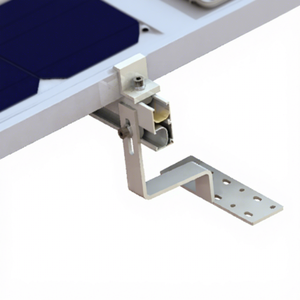 <span class=keywords><strong>Crochet</strong></span> <span class=keywords><strong>de</strong></span> fixation pour toit en tuiles Landpower Solar, installation facile, surface anodisée, capacité <span class=keywords><strong>de</strong></span> charge vent 60 m/s et charge neige 1,4 KN/m² - Product Image 1