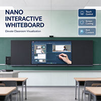 Tableau interactif intelligent Nano de 86 pouces avec écran tactile et stylet pour l'apprentissage en classe scolaire