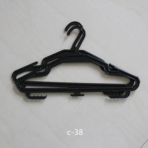 Cintres à vêtements en plastique ABS bon marché personnalisés, non multifonctionnels, avec encoches, moulés par injection, pour usage hôtelier, rangement de sacs - Product Image 3