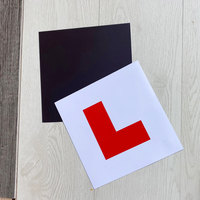 Autocollant de voiture novice anglais plaques L conducteur étranger débutant logo L autocollant