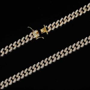 Hip Hop 9mm Single Row Zircon Cuban Bracelet Personality <b>Couple</b> Bracelet Accessories Women Tanjing Fashion Lijing <b>Necklace</b> - Product Image 3