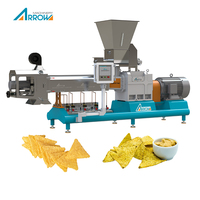 Ligne de production de chips de maïs tortilla, machine automatique d'extrusion de nachos triangulaires au maïs