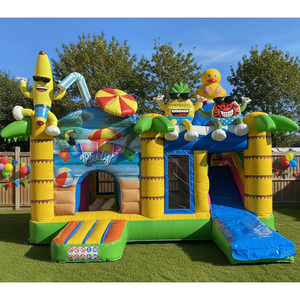 Château gonflable commercial à thème banane coloré, très populaire, avec toboggan, pour divertissement extérieur ou <span class=keywords><strong>location</strong></span> d'équipements de fête - Product Image 3