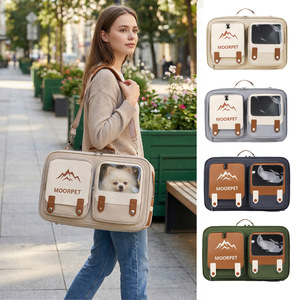 Moorpet cat <b>carriers</b>/<b>pet</b> bags, factory direct supply, breathable crossbody/shoulder/handbags for outdoor use. - Product Image 4