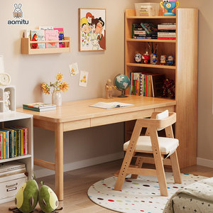 Bằng Gỗ Nhà Văn Phòng Nghiên Cứu Bảng Đặt Kệ Sách Cho Người Lớn Trẻ Em Hiện Đại Bền Lưu Trữ L-Hình Góc Máy Tính Bàn Ghế Đặt - Product Image 4