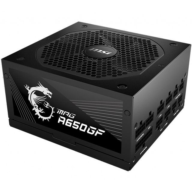 MSI MPG A650GF 80 Plus Full Modular Gold Power Supply Supports the NVIDIA GeForce RTX 30 Series GPUs ATX 650W PSU