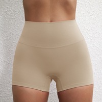 Lezyan Short de sport doux pour yoga, très élastique, anti-transpiration, sensation seconde peau, Legging cycliste, Short de sécurité pour jeunes femmes en salle de sport