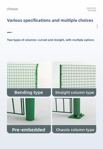 Hai mặt quang điện dây thép Net đường cao tốc Orchard kim loại thiên nhiên cách ly bảo vệ biên giới với bài hàng rào phụ kiện - Product Image 6