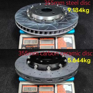 Disques de frein à disque légers en céramique carbone 10 pistons avec étrier EPB arrière pour Mercedes W213 G82 W205 Disque céramique W167 - Product Image 3