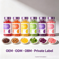 Gummies SYC BIO sans sucre pour la gestion du poids, 60 unités, avec mélatonine et L-théanine, soutien au sommeil, complément quotidien, saveur naturelle