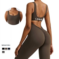 Combinaison de yoga moulante pour femme, combinaison de sport à haute élasticité, justaucorps, ensemble de fitness, body grande taille