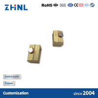 13A 15A 18A Contact Metal Plug Pin 48MM Brass Extension Power Strip Parts Switch Socket Terminal Stamping for Electronics