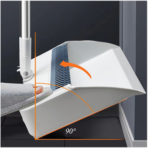 Ensemble <span class=keywords><strong>balai</strong></span> et pelle portables modernes <span class=keywords><strong>à</strong></span> poils doux avec manche extensible pour un nettoyage facile - Product Image 5