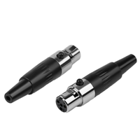 Hochwertiger Großhandel Mini 3-Pin Buchse mit Kupfergehäuse und Messingkontakt Kabelverbinder für Musikinstrumente