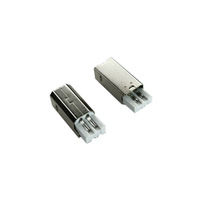 Personalizado USB 2,0 Tipo B Conector de enchufe macho Conector B macho corto