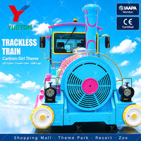 Train touristique sans rail électrique/diesel certifié CE, personnalisé, à batterie, pour centre commercial, balade familiale et attraction de divertissement