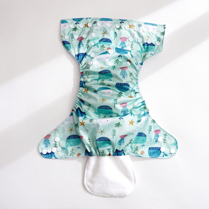 <span class=keywords><strong>Couche</strong></span> lavable écologique personnalisable avec logo, à poche, réutilisable, taille ajustable pour bébés de 3 à 15 kg - Product Image 2