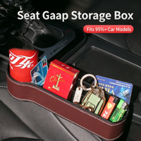 Vente directe usine – Organisateur de console avant de voiture de luxe sur mesure avec porte-gobelets et poches pour rangement latéral – Carclean Custom