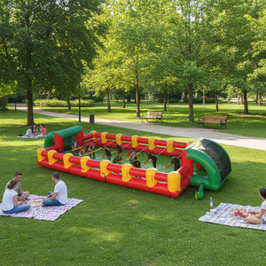 Table de football gonflable géante en PVC, durable, avec <span class=keywords><strong>piscine</strong></span> à balles, <span class=keywords><strong>but</strong></span> de football, football au savon, commercial pour jeux en plein air - Product Image 2