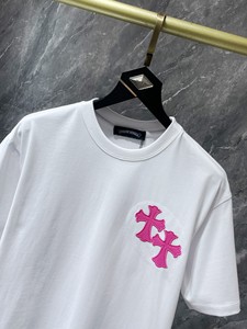 Camiseta de Manga Corta para Hombre, Estilo Urbano Americano, Marca <span class=keywords><strong>CH</strong></span> Crocmen, Cuello Redondo Bordado, de Alta Calidad, Corte Holgado Informal - Product Image 6