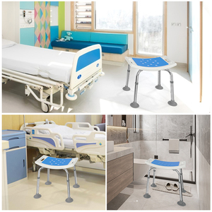 Tabouret de <span class=keywords><strong>douche</strong></span> 1104B-1, hauteur réglable, siège en HDPE, pieds en aluminium 6063-T5, antidérapant, léger, antirouille, chaise de sécurité - Product Image 5