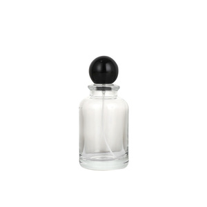 In Stock Wholesale 30ml Black Ball Cap Press Spray <b>Bottle</b> Travel <b>Sample</b> <b>Perfume</b> Cosmetic Container - Product Image 5