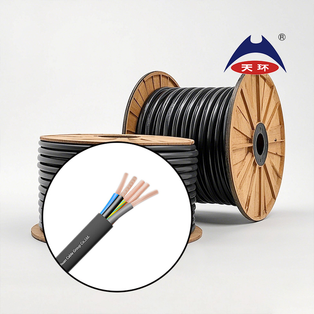 Flexible H07RN-F Rubber Cable 450/750V 2-5 Core-CE for Industrial & Construction Use-Made in China