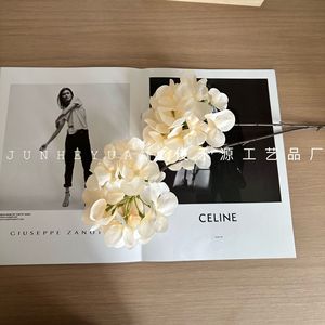 ดอกไฮเดรนเยียประดิษฐ์สีชมพูสำหรับงานแต่งงาน ตกแต่งบ้าน จัดดอกไม้ อุปกรณ์ประกอบฉากถ่ายภาพกลางแจ้ง - Product Image 2