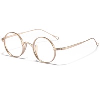 10518 Montura de Gafas Ultraligeras de Titanio Puro para Lentes Ópticas, Diseño Vintage, Alta Calidad, Precio Económico al por Mayor