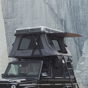 Tente de toit rigide automatique avec toit transparent Vue panoramique à 360° Télécommande sans fil pour camping en véhicule 4x4 - Product Image 1